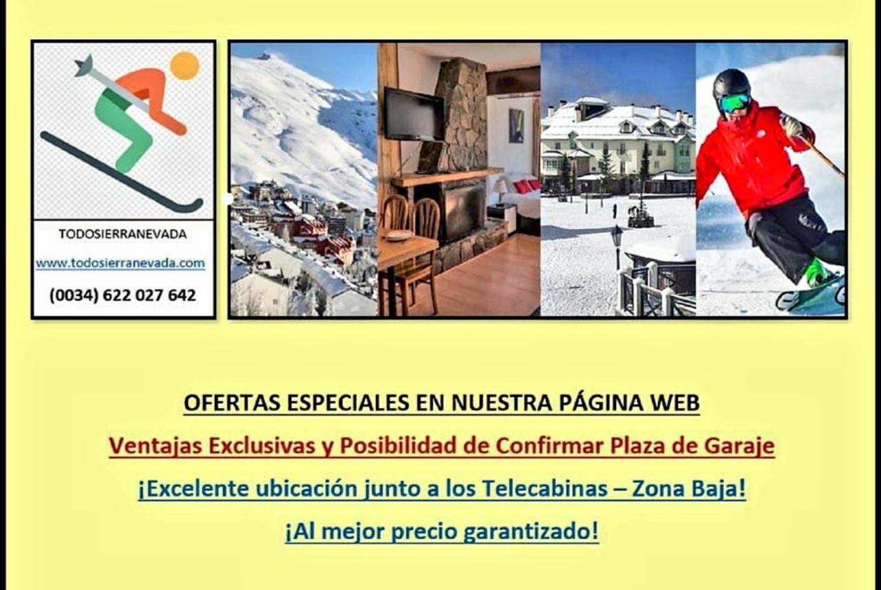 Todosierranevada Zona Baja - Edificio Atlas - Vistas A La Montana - Junto A Los Telecabinas เซียร์ราเนบาดา ภายนอก รูปภาพ
